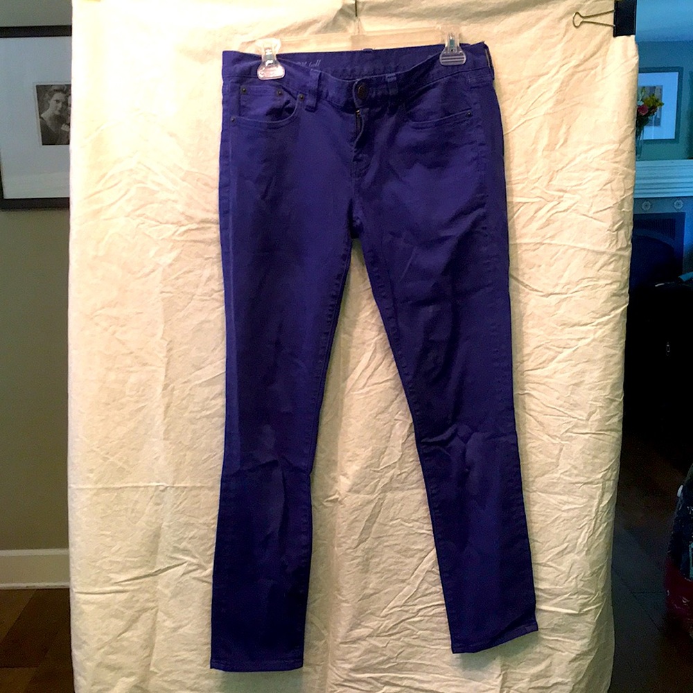 J. Crew Stretch Toothpick Jeans (28, tall)
